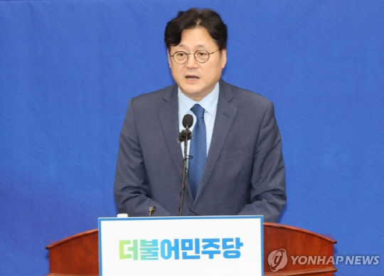 홍익표 더불어민주당 원내대표. 연합뉴스